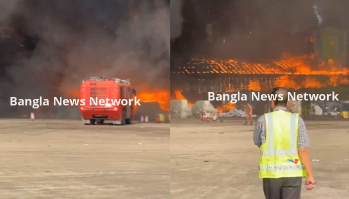 শাহজালালের কার্গো ভিলেজের আগুন নিয়ন্ত্রণে ৩০ ইউনিট
