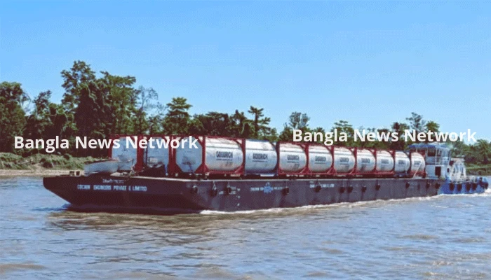 ৭০ বছর পর আবার আসাম থেকে নৌপথে বাংলাদেশে পণ্যবাহী জাহাজ চলাচল শুরু