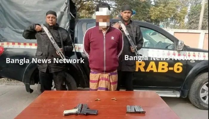 বেনাপোলে র‍্যাবের অভিযানে বিদেশি অস্ত্রসহ এক যুবক আটক