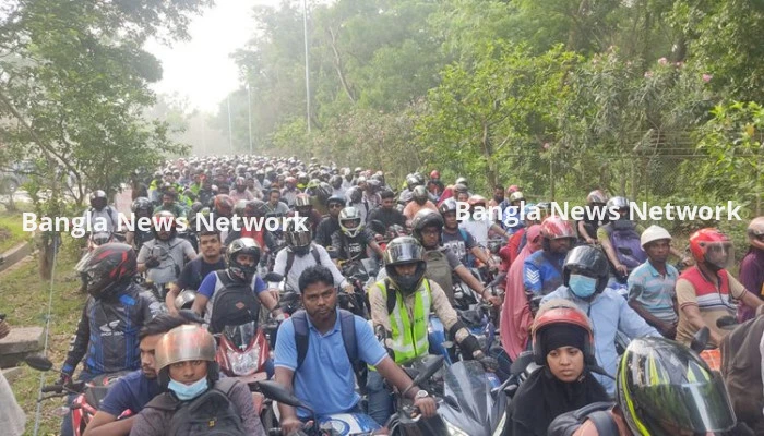 বঙ্গবন্ধু সেতুতে একদিনে প্রায় ১০ হাজার মোটরসাইকেল পারাপার