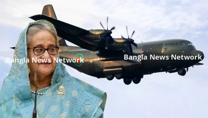 ভারত ছাড়ল শেখ হাসিনাকে বহনকারী বিমান, গন্তব্য অজানা