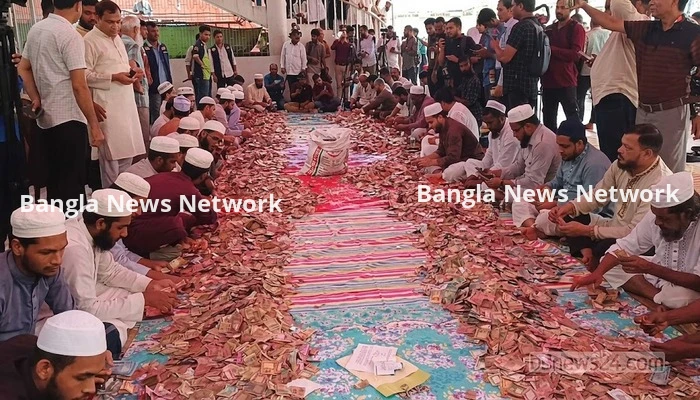 শাহজালাল (রহ.) মাজারে ৫ম বারের মতো দানবাক্স ও ডেগ খুলে অর্থ গণনা শুরু