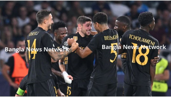 ৫ গোলের রোমাঞ্চকর ম্যাচে নাপোলিকে হারাল রিয়াল