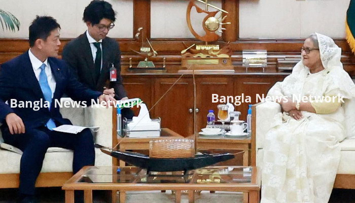 প্রধানমন্ত্রীর সঙ্গে জাপানের পররাষ্ট্র উপমন্ত্রীর সাক্ষাৎ
