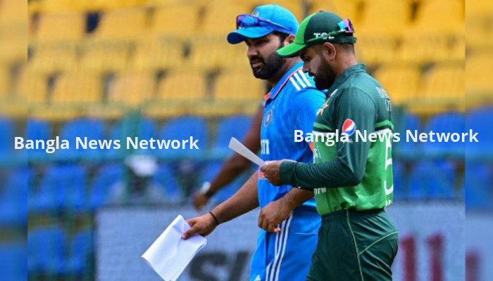 ভারতের বিপক্ষে টস হেরে ব্যাটিংয়ে পাকিস্তান