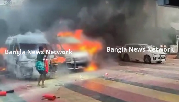 রাজারবাগ পুলিশ হাসপাতালে আগুন