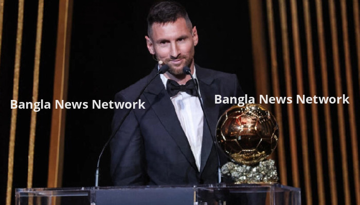 রেকর্ড অষ্টম ব্যালন ডি’অর জিতলেন লিওনেল মেসি