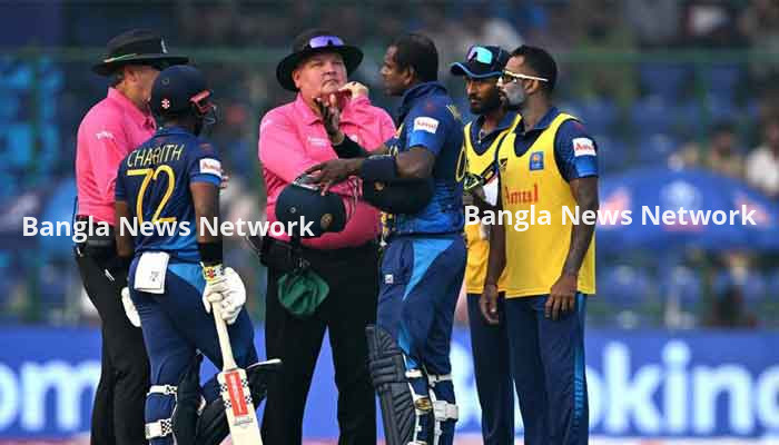 ম্যাথিউজের ‘টাইমড আউট’ নিয়ে নতুন বিতর্ক