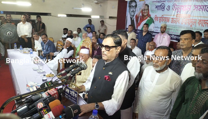 দীর্ঘদিন ক্ষমতায় না থাকায় বিএনপি ক্ষুধার্ত : ওবায়দুল কাদের