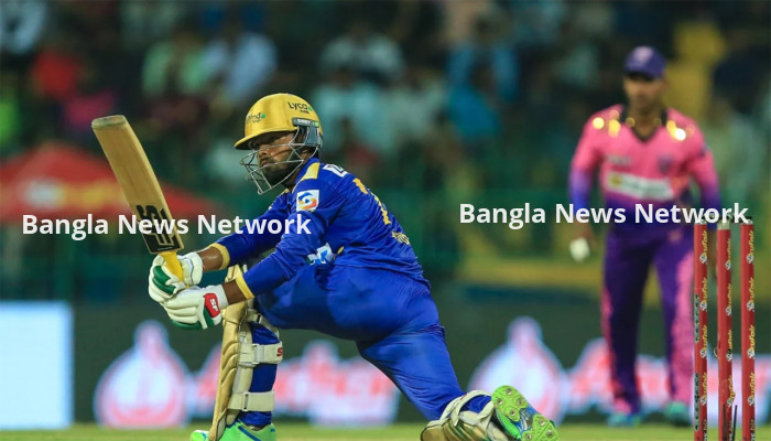 এলপিএলে অভিষেক ম্যাচে হৃদয়ের ঝোড়ো ফিফটি