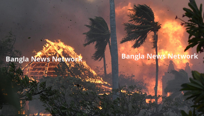 হাওয়াইয়ে দাবানলে মৃত বেড়ে প্রায় ৯০