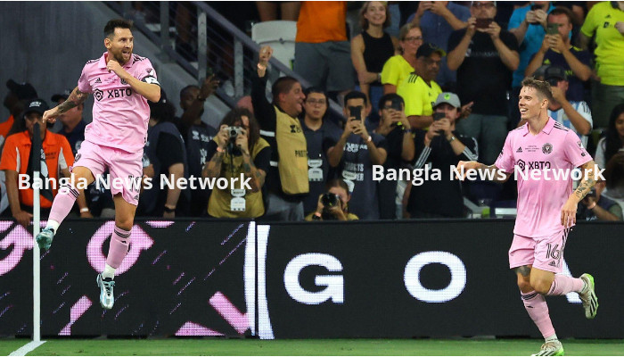 মেসির গোলে ফাইনালে মায়ামির লিড