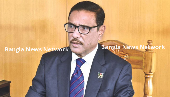 বিএনপির আন্দোলনে নেতাকর্মী আছে, জনগণ নেই : ওবায়দুল কাদের