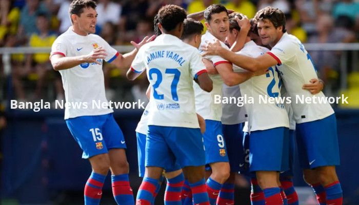 সাত গোলের ম্যাচে রোমাঞ্চকর জয় বার্সার