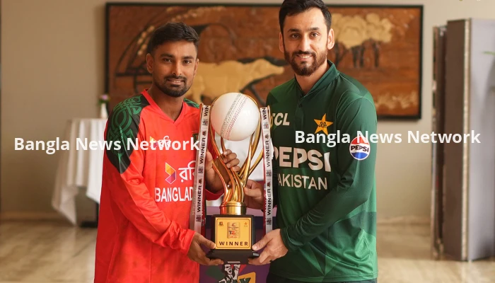 বাংলাদেশ-পাকিস্তান প্রথম টি-টোয়েন্টি কাল, ট্রফি উন্মোচন