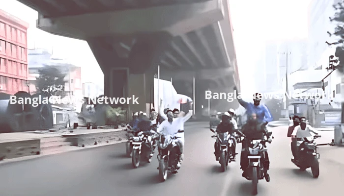 চট্টগ্রামে নিষিদ্ধ ছাত্রলীগের মোটরসাইকেল শোভাযাত্রা