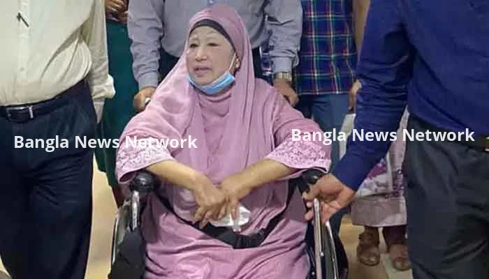 বিএনপির চেয়ারপারসন খালেদা জিয়া হাসপাতালে ভর্তি
