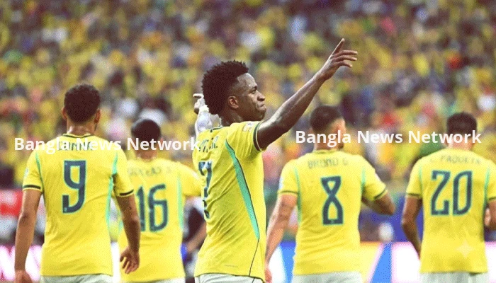 ভিনির জোড়া গোলে গ্রুপ চ্যাম্পিয়ন হয়ে নকআউটে ব্রাজিল