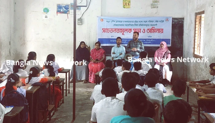 শিক্ষার্থীদের সড়ক নিরাপত্তায় বিআরটিএর সচেতনতামূলক প্রচার