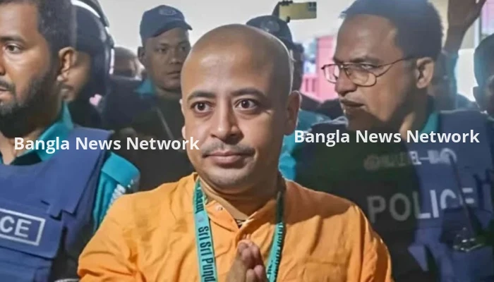 চিন্ময় কৃষ্ণকে জেলগেটে এক দিনের জিজ্ঞাসাবাদের নির্দেশ