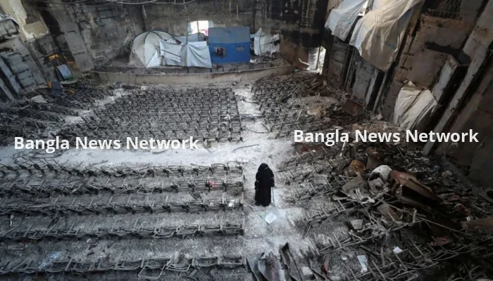 গাজায় ধ্বংসস্তূপের মধ্যেই বিশ্ববিদ্যালয়ে সশরীরে ক্লাস শুরু