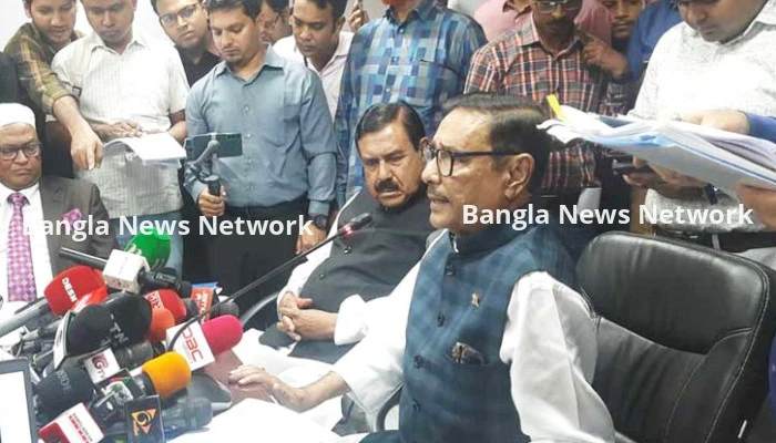 ঈদের সাতদিন আগে থেকে সড়কে নির্মাণকাজ বন্ধ : ওবায়দুল কাদের