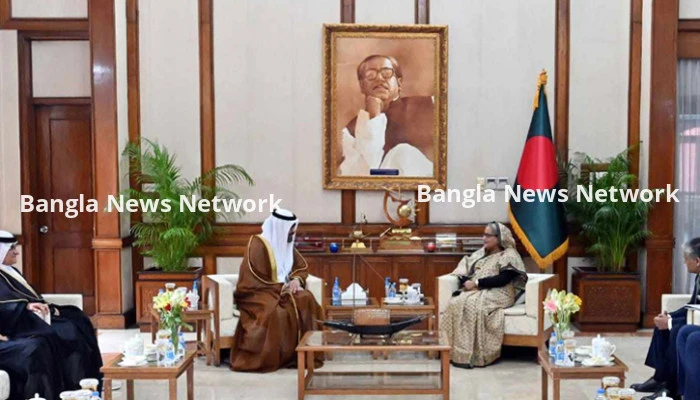 প্রধানমন্ত্রীর সঙ্গে সংযুক্ত আরব আমিরাতের রাষ্ট্রদূতের সৌজন্য সাক্ষাৎ