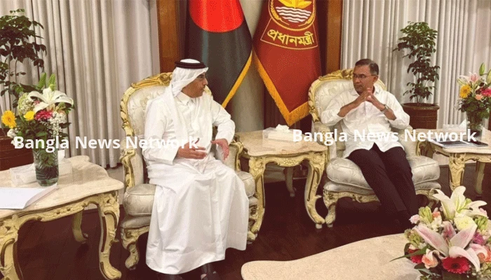 প্রধানমন্ত্রীর সঙ্গে কাতারের শ্রমমন্ত্রীর সৌজন্য সাক্ষাৎ
