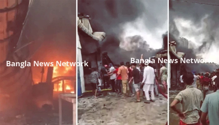 রাজধানীতে গ্যাসলাইট কারখানায় ভয়াবহ আগুন, নিয়ন্ত্রণে সাত ইউনিট