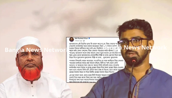 গোলাম পরওয়ার ফাটা বাঁশের চিপায় পড়েছেন: রাশেদ খাঁন