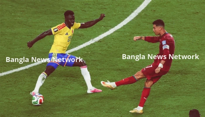 কলম্বিয়ার সঙ্গে ড্র করে গ্রুপ রানার্সআপ পর্তুগাল