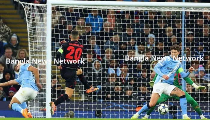 ঘরের মাঠে লেভারকুসেনের কাছে ২-০ গোলে হেরেছে ম্যানচেস্টার সিটি