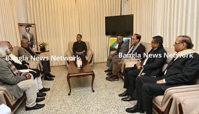 তারেক রহমানের সঙ্গে ‘হিন্দু বৌদ্ধ খ্রিস্টান ঐক্য পরিষদ’ নেতাদের সাক্ষাৎ