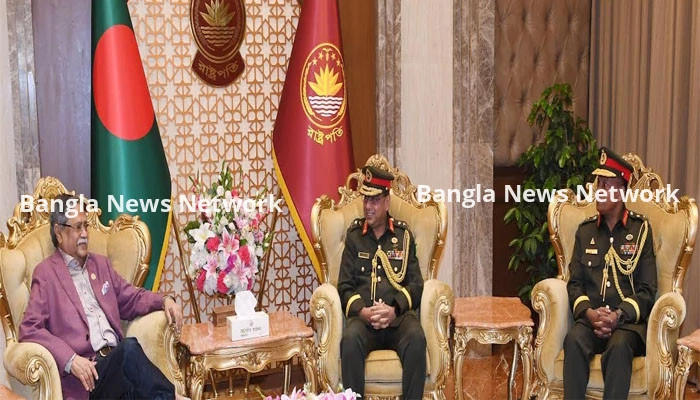 রাষ্ট্রপতির সঙ্গে সেনাবাহিনীর পিজিএস, পিএসও এর সাক্ষাৎ