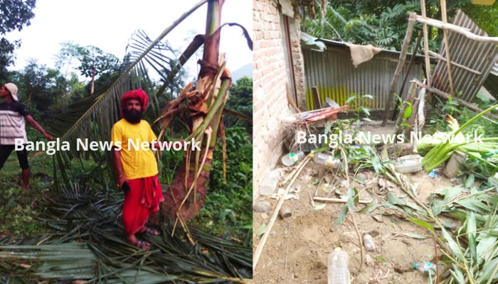 কাপ্তাইয়ে হাতির আক্রমনে মা সীতা দেবী মন্দির ক্ষতিগ্রস্ত