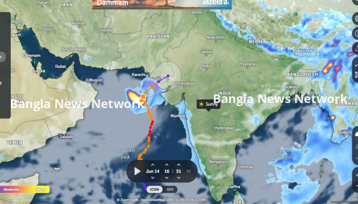 পাকিস্তান ও ভারতের দিকে ধেয়ে আসছে ঘূর্ণিঝড় ‘বিপর্যয়’