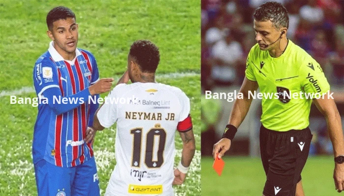 লাল কার্ড দেখে প্রতিপক্ষকে দেখে নেওয়ার হুমকি নেইমারের