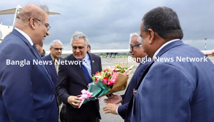 দুই দিনের সফরে ঢাকায় পাকিস্তানের উপ-প্রধানমন্ত্রী ইসহাক দার