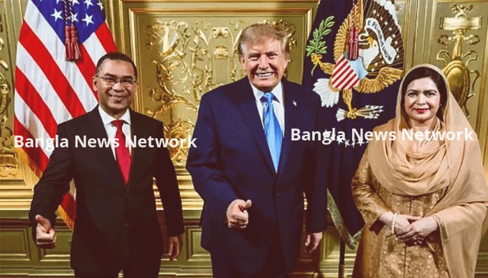 সস্ত্রীক প্রধানমন্ত্রীর সঙ্গে ট্রাম্পের ছবি নিয়ে প্রেস উইংয়ের ব‍্যাখ‍্যা