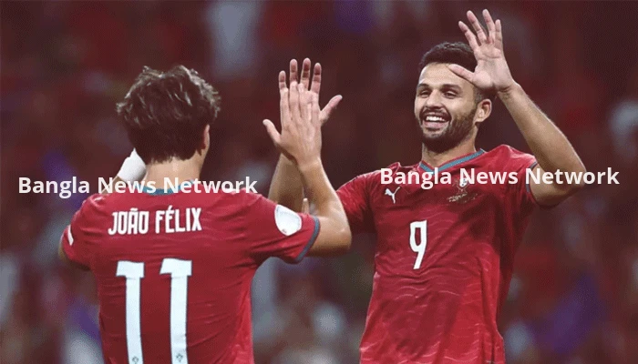 রোনালদোকে ছাড়াই নরওয়েকে উড়িয়ে কোয়ার্টার ফাইনালে পর্তুগাল