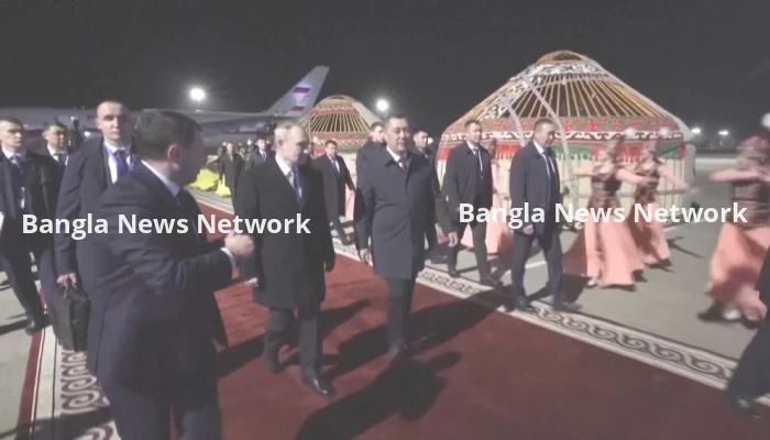 কিরগিজস্তানে পুতিনকে রাজকীয় অভ্যর্থনা
