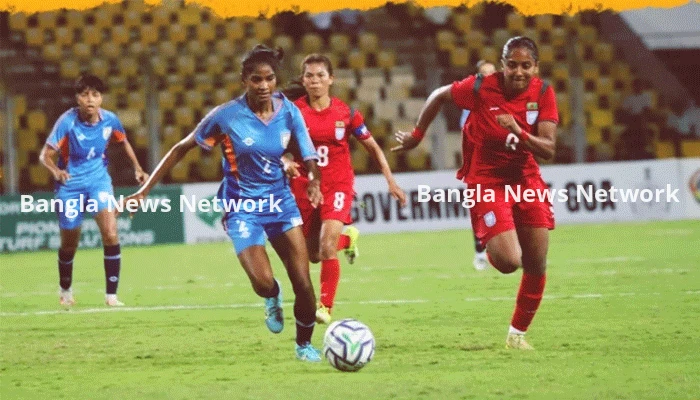 সাফ নারী চ্যাম্পিয়নশিপ: ভারতের কাছে ৩-০ গোলে হারলো বাংলাদেশ