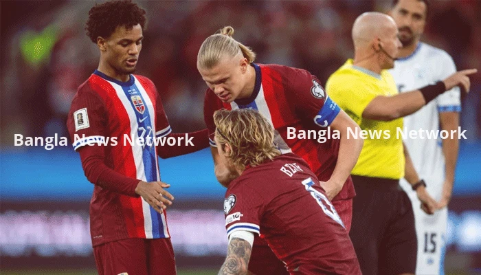 ইংল্যান্ডের বিপক্ষে ম্যাচের আগে বিপাকে নরওয়ের একাধিক ফুটবলার