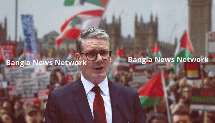 যুক্তরাজ্যে ফিলিস্তিনপন্থি বিক্ষোভ-স্লোগান নিষিদ্ধ করতে চান স্টারমার
