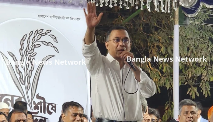 নির্বাচনি সমাবেশ শেষে ভোরে ঢাকায় ফিরলেন তারেক রহমান