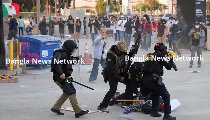 লস অ্যাঞ্জেলেসে অভিবাসী অভিযানে উত্তেজনা, মোতায়েন ২ হাজার ন্যাশনাল গার্ড