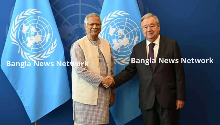 জাতিসংঘ মহাসচিবের সঙ্গে প্রধান উপদেষ্টার বৈঠক