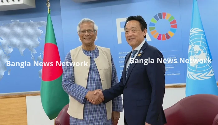 এফএও’র কাছে নয়া তিন খাতে সহায়তা চাইলেন প্রধান উপদেষ্টা