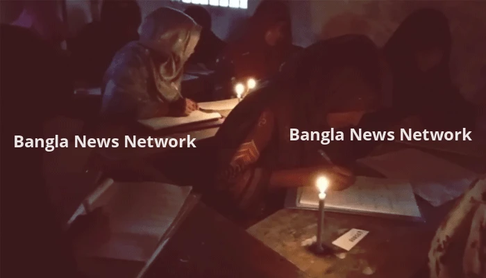 মোমবাতির আলোতে এসএসসি পরীক্ষা দিলেন রংপুরের মিঠাপুকুরের শিক্ষার্থীরা