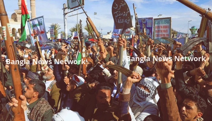 এবার যুদ্ধে যোগ দিয়ে ইসরায়েলে ক্ষেপণাস্ত্র হামলা চালালো হুথি বিদ্রোহীরা